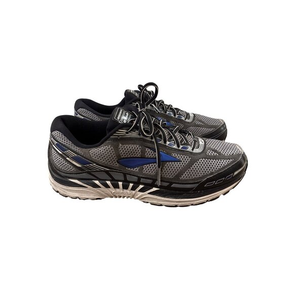 Brooks Dyad 8 Mens Running Shoes Size 12 4E Gray/Black/Blue Durable Cushioning P - Picture 3 of 10